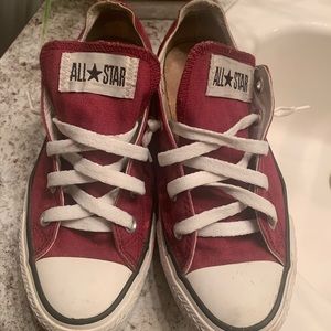 Burgundy Converse
